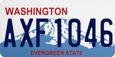 WA license plate AXF1046
