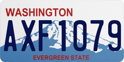 WA license plate AXF1079