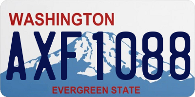 WA license plate AXF1088