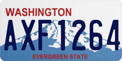WA license plate AXF1264