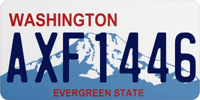 WA license plate AXF1446