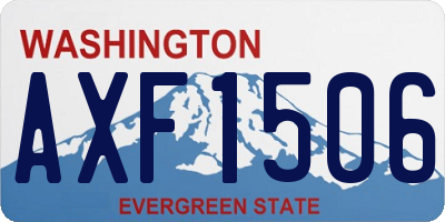 WA license plate AXF1506