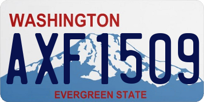 WA license plate AXF1509
