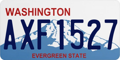 WA license plate AXF1527