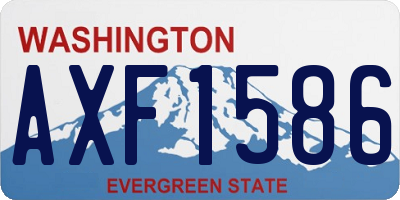WA license plate AXF1586