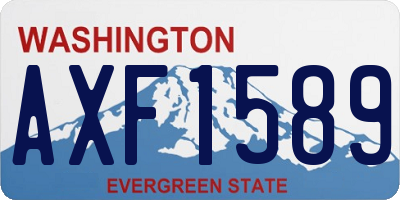 WA license plate AXF1589