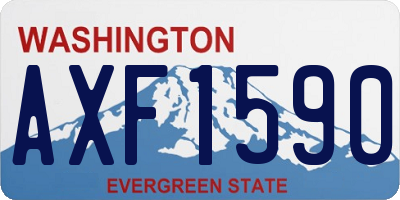 WA license plate AXF1590