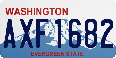 WA license plate AXF1682