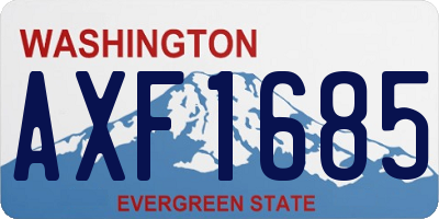 WA license plate AXF1685