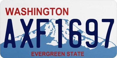 WA license plate AXF1697