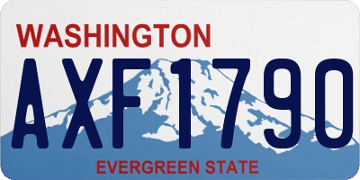 WA license plate AXF1790