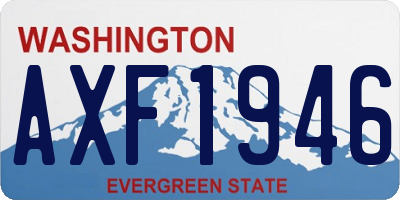 WA license plate AXF1946