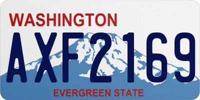 WA license plate AXF2169