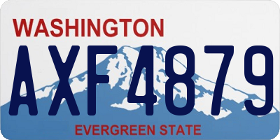 WA license plate AXF4879