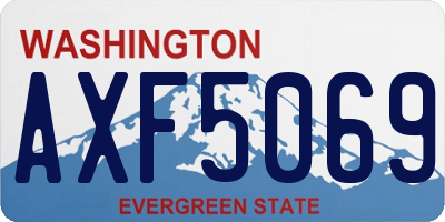 WA license plate AXF5069