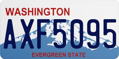 WA license plate AXF5095