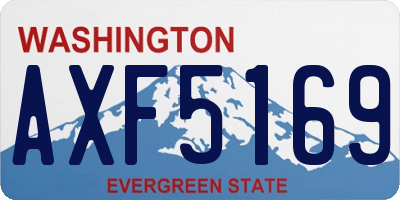 WA license plate AXF5169