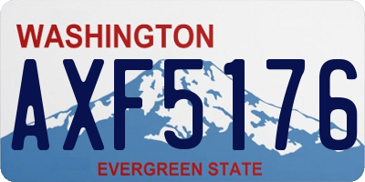 WA license plate AXF5176