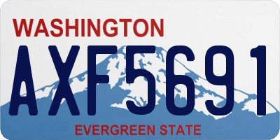 WA license plate AXF5691