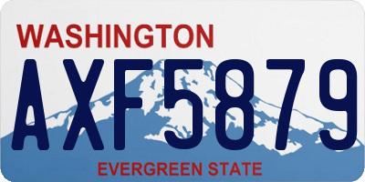 WA license plate AXF5879