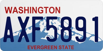 WA license plate AXF5891