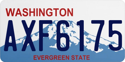 WA license plate AXF6175