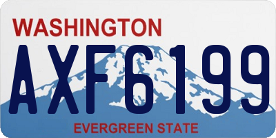 WA license plate AXF6199