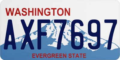 WA license plate AXF7697