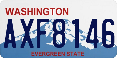 WA license plate AXF8146