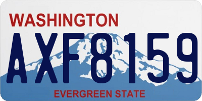 WA license plate AXF8159