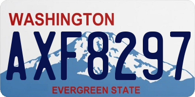 WA license plate AXF8297