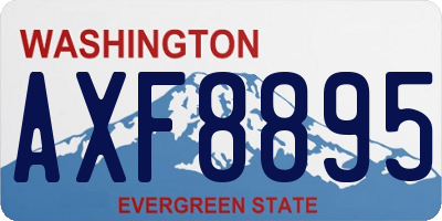 WA license plate AXF8895