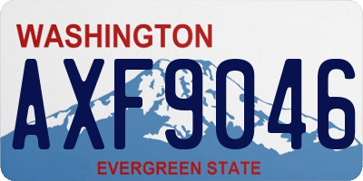 WA license plate AXF9046