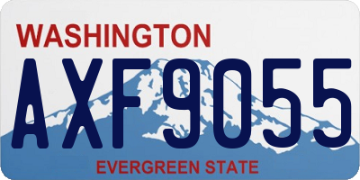 WA license plate AXF9055