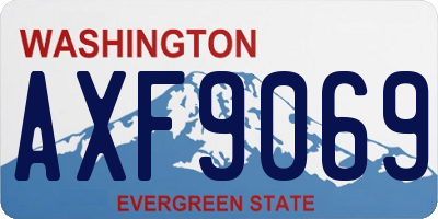 WA license plate AXF9069