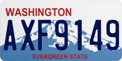 WA license plate AXF9149
