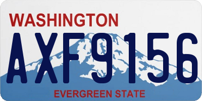 WA license plate AXF9156