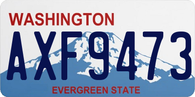 WA license plate AXF9473