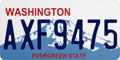 WA license plate AXF9475
