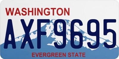 WA license plate AXF9695