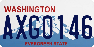WA license plate AXG0146
