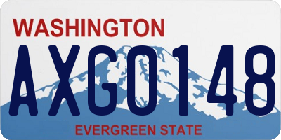 WA license plate AXG0148