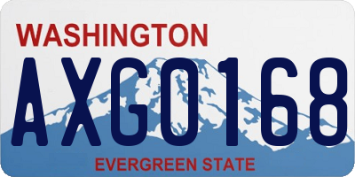 WA license plate AXG0168