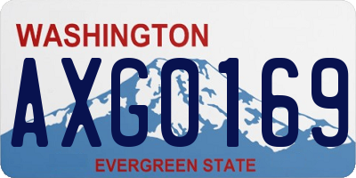 WA license plate AXG0169