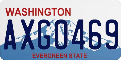 WA license plate AXG0469
