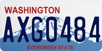 WA license plate AXG0484
