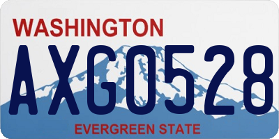 WA license plate AXG0528