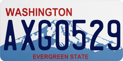 WA license plate AXG0529