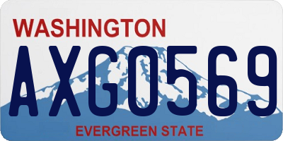 WA license plate AXG0569