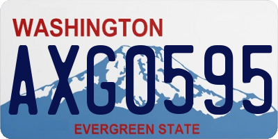 WA license plate AXG0595